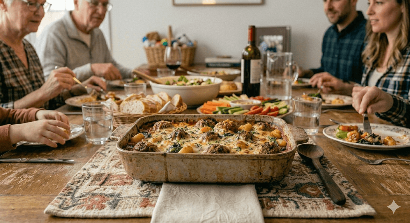One-Pan Meatball Bake