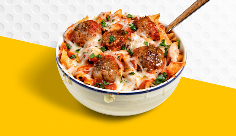 Baked Penne and Meatballs recipe